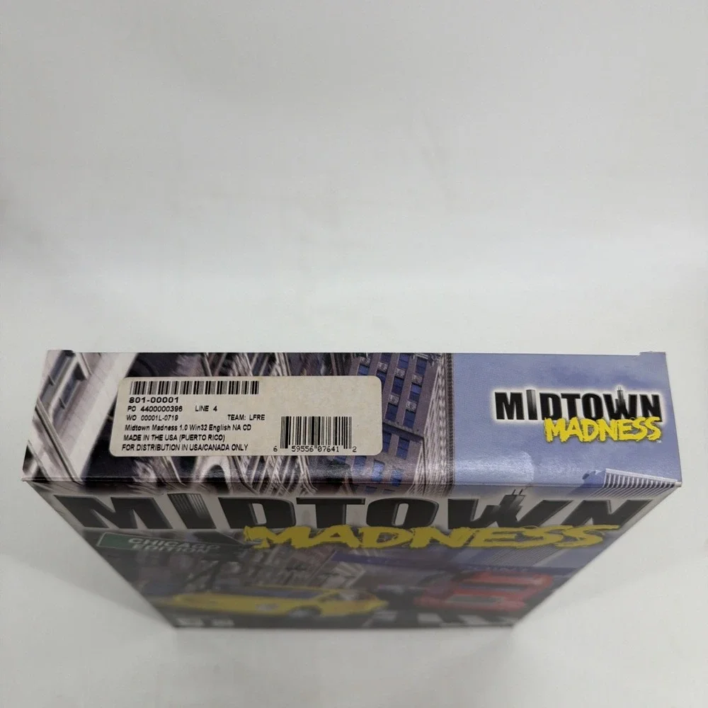 Midtown Madness Chicago Edition (PC CD-ROM, 1999) Big Box, Version 1.0 Win 95/98
